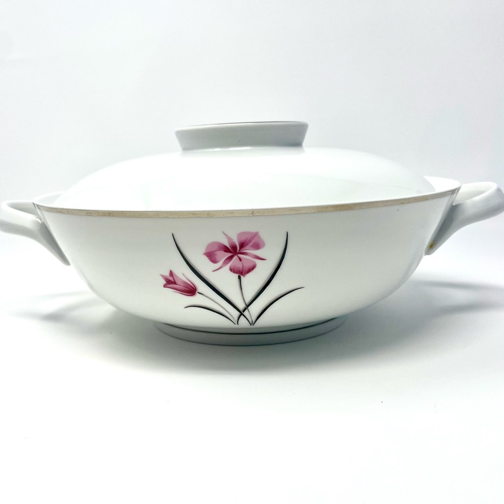 Vintage Easterling Caprice Round Covered Casserole Dish Bavaria Germany MCM